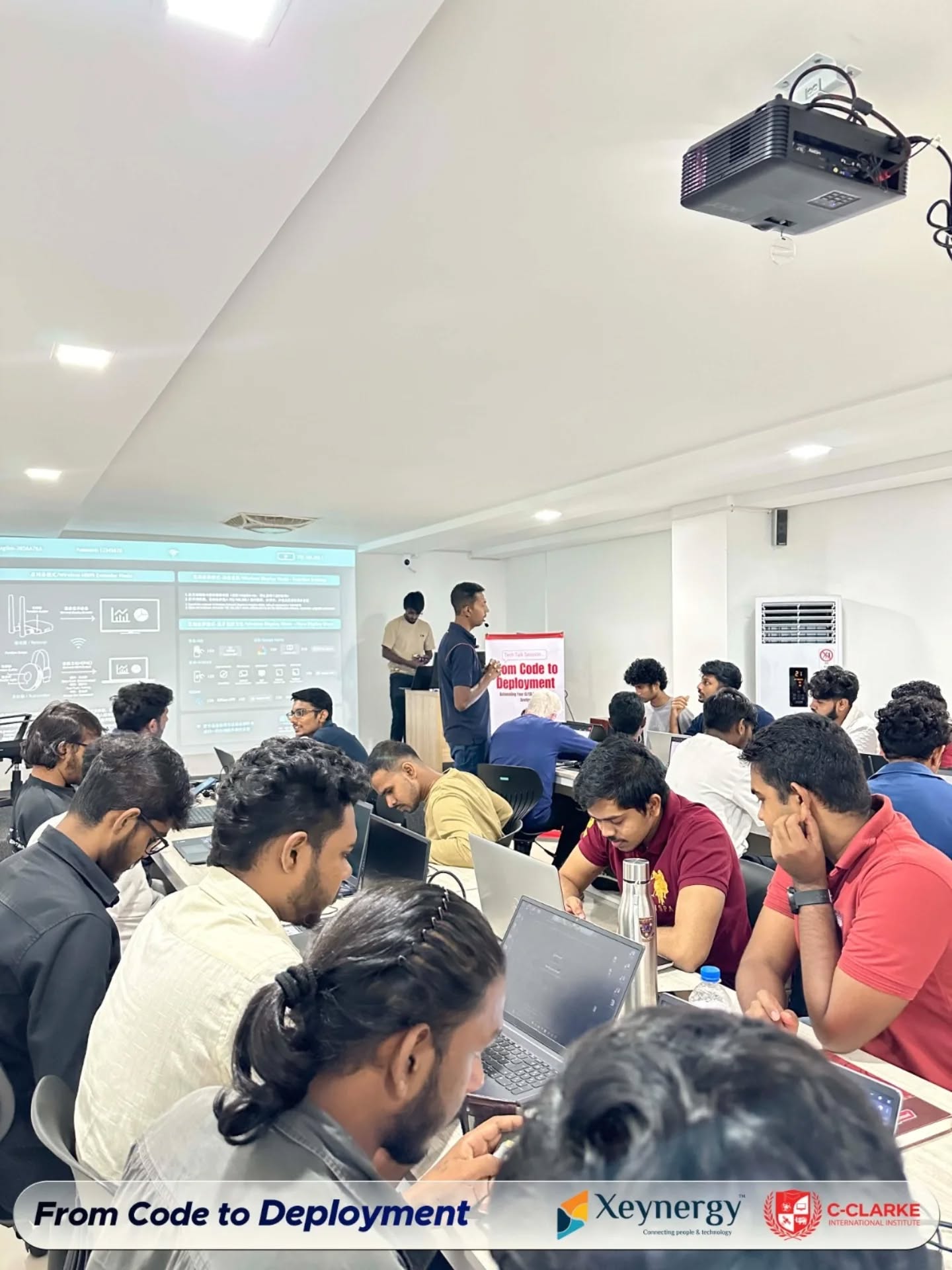 C-Clarke students attending an industry workshop